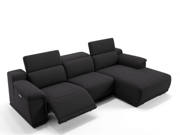 MONTEFINO - Fabric sofa with chaise longue by Sofanella