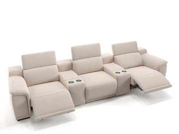 MONTEFINO KINO - 3 seater fabric sofa by Sofanella