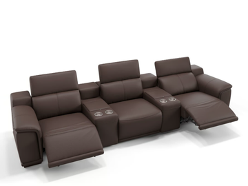 MONTEFINO KINO - 3 seater leather sofa by Sofanella