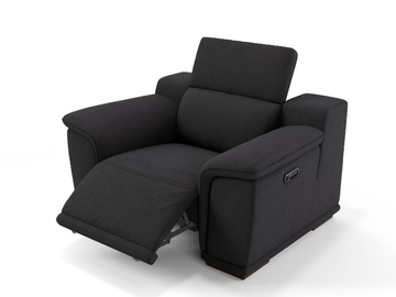 MONTEFINO - Relaxing fabric armchair with armrests by Sofanella
