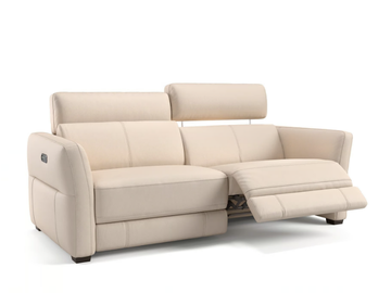 NOVARA - 3 seater leather sofa by Sofanella