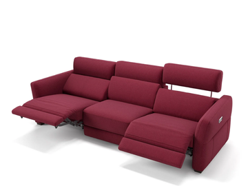 NOVARA XXL - 3 seater fabric sofa by Sofanella