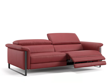 PALMA - 3 seater leather sofa by Sofanella
