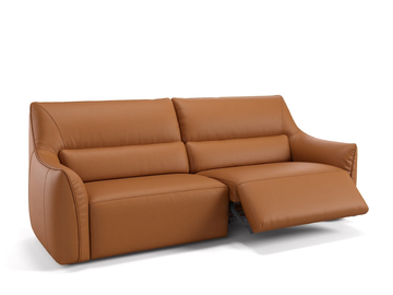 PESARO - 3 seater leather sofa by Sofanella