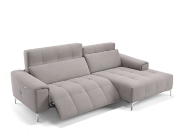 SALENTO - Fabric sofa with chaise longue by Sofanella