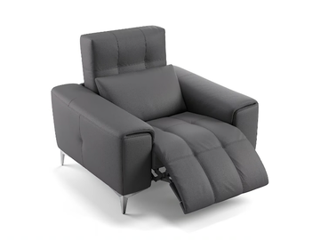 SALENTO - Leather armchair with armrests by Sofanella