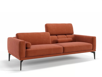 SALERNO - 3 seater fabric sofa by Sofanella