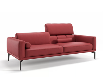 SALERNO - 3 seater leather sofa by Sofanella