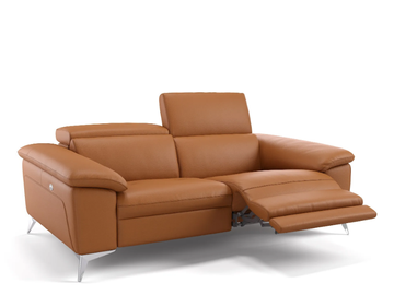 STELLA - 2 seater leather sofa by Sofanella