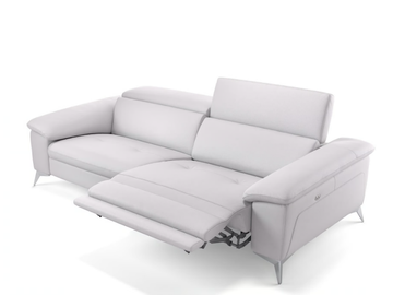 STELLA - 3 seater leather sofa by Sofanella