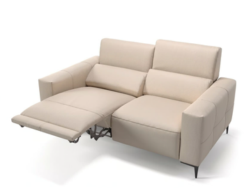TOLEDO - 2 seater leather sofa by Sofanella