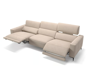 TOLEDO XXL - 3 seater fabric sofa by Sofanella