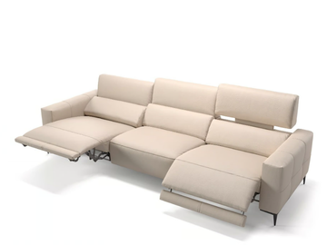 TOLEDO XXL - 3 seater leather sofa by Sofanella