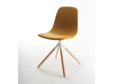 COUPÉ 4T UP - Swivel trestle-based fabric chair by SOFTLINE 1979