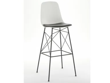COUPÉ SG TRC - High polypropylene stool with footrest by SOFTLINE 1979