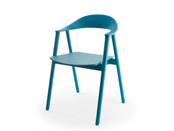 KARM - Multi-layer wood chair with solid ash wood frame by SOFTLINE 1979