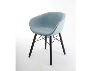 MAYA OMC IRON UP - Contemporary style fabric chair with armrests by SOFTLINE 1979