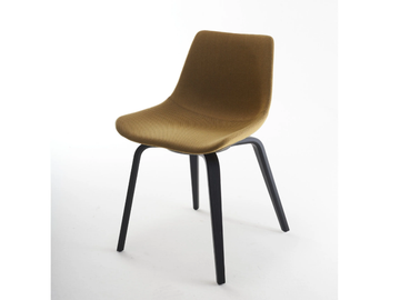 NITA C FP - Fabric chair with mulit-layer wood legs by SOFTLINE 1979