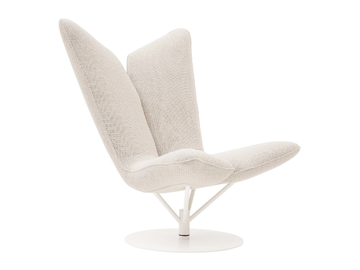 ANGEL - Swivel fabric armchair by SOFTLINE