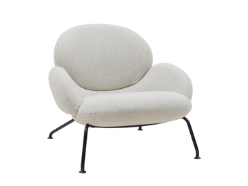 BAIXA - Fabric armchair with armrests by SOFTLINE