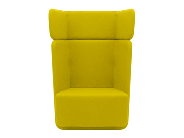 BASKET - Fabric armchair high-back by SOFTLINE