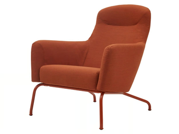 HAVANA LOW - Leather armchair with headrest by SOFTLINE
