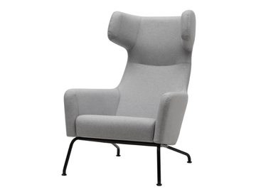 HAVANA - Wing armchair with armrests by SOFTLINE