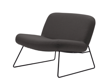 JAVA - Sled base fabric armchair by SOFTLINE