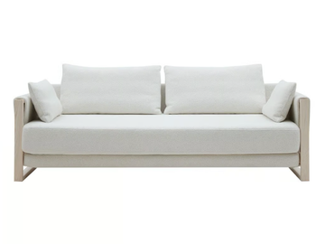 MADISON WOOD - Fabric sofa bed by SOFTLINE