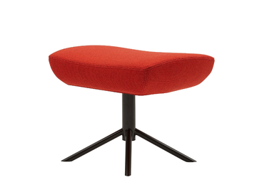 NOOMI - With 4-spoke base fabric footstool by SOFTLINE