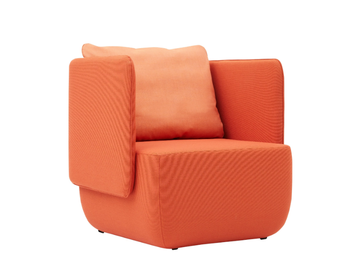 OPERA - Upholstered felt armchair by SOFTLINE