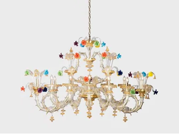 BARCHETTA DELUXE - Murano glass chandelier by Sogni Di Cristallo