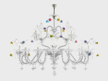 BARCHETTA - Murano glass chandelier by Sogni Di Cristallo