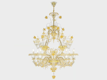 CA' REZZONICO AUGUSTO - Murano glass chandelier by Sogni Di Cristallo