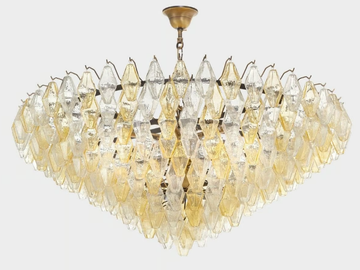 CLEPSYDRA DELUXE - Blown glass chandelier by Sogni Di Cristallo