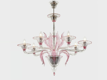 DAMOCLE - Murano glass chandelier by Sogni Di Cristallo