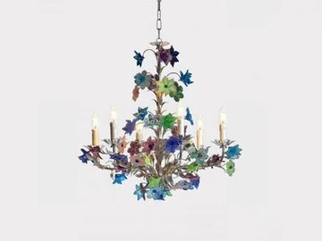 DESIDERIA - Handmade blown glass chandelier by Sogni Di Cristallo
