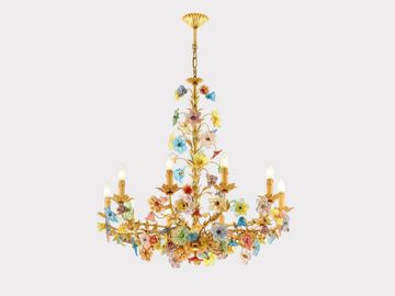 DESIDERIA - Handmade Murano glass chandelier by Sogni Di Cristallo
