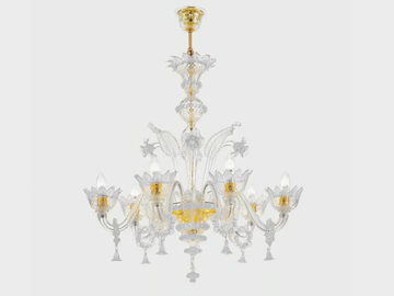 GIOVE - Murano glass chandelier by Sogni Di Cristallo