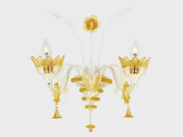 GIOVE - Murano glass wall lamp by Sogni Di Cristallo