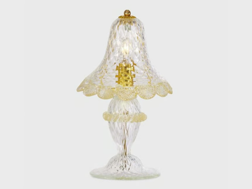 GOLD OLIMPO - Handmade Murano glass table lamp by Sogni Di Cristallo