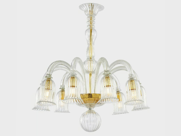 LAETITIA - Murano glass chandelier by Sogni Di Cristallo