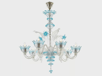 NETTUNO - Murano glass chandelier by Sogni Di Cristallo