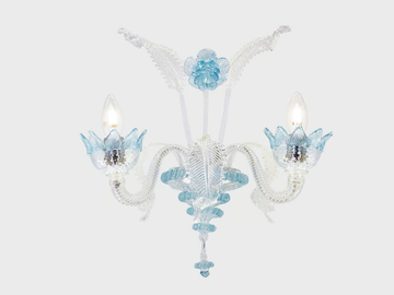 NETTUNO - Murano glass wall lamp by Sogni Di Cristallo