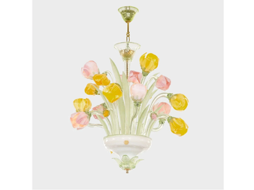 RENOIR TULIPANI DELUXE - Murano glass chandelier by Sogni Di Cristallo
