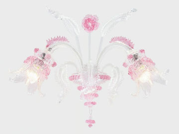 SECOLO - Handmade Murano glass wall lamp by Sogni Di Cristallo