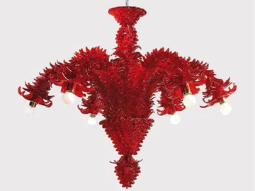 SELENE - Murano glass chandelier by Sogni Di Cristallo
