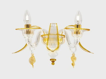 THALIA - Murano glass wall lamp by Sogni Di Cristallo
