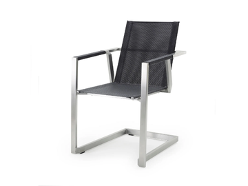 ALLURE - Cantilever garden chair with armrests by Solpuri