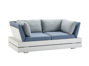 BOXX - 2 seater upholstered fabric garden sofa by Solpuri